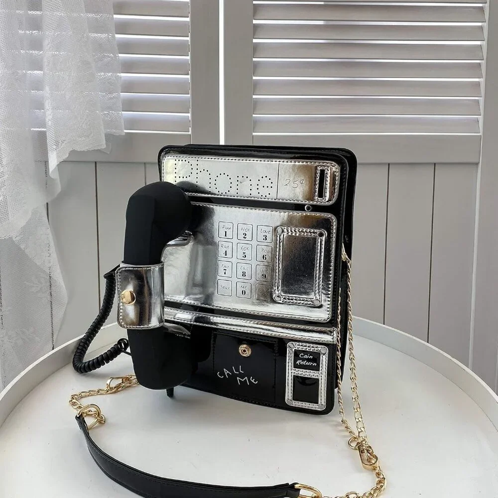 Women Reflective Laser Fashion Phone Shaped Shoulder Bag Ladies Crossbody Purse